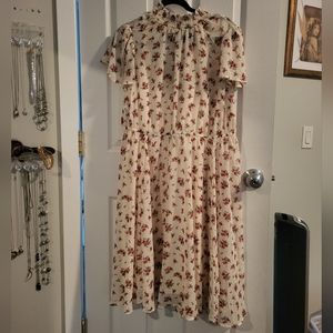 Torrid Midi chiffon smocked dress, 1x